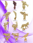 Фигурка пластиковая: рыба, кролик, собака, бык, корова, канарейка
